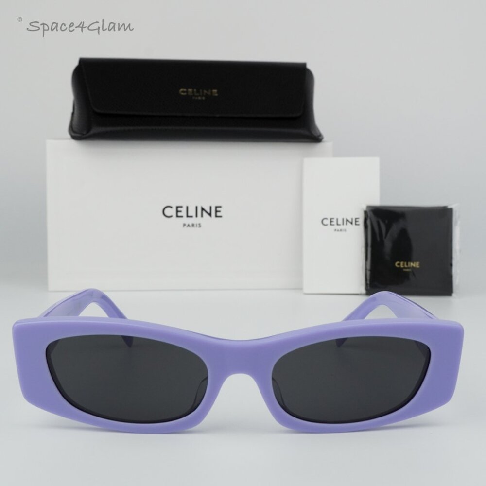 BRAND NEW Celine CL40245U 78A Lilac Smoke Geometric Women Sunglasses